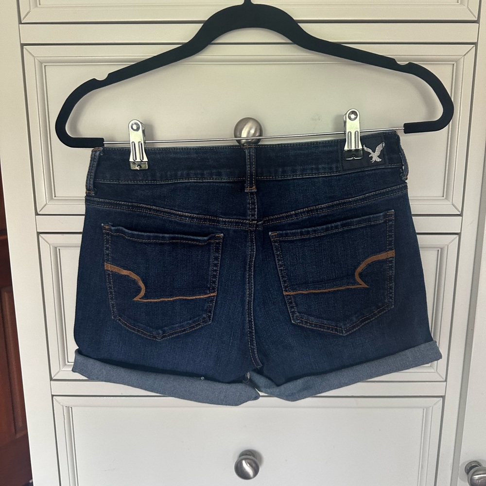 American Eagle 360 Stretch Dark Wash Jean Shorts